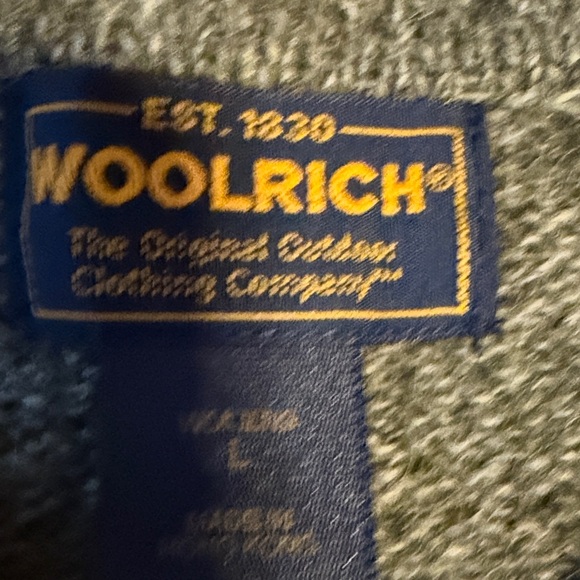 Woolrich V-Neck Sweater with Leaf Design - Picture 2 of 6